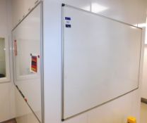 2 x Wall Mounted White Boards