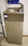 Stainless Steel Auto Handwash Station (requires di