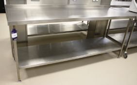 Stainless Steel Two Tier Bench 2100 x 700