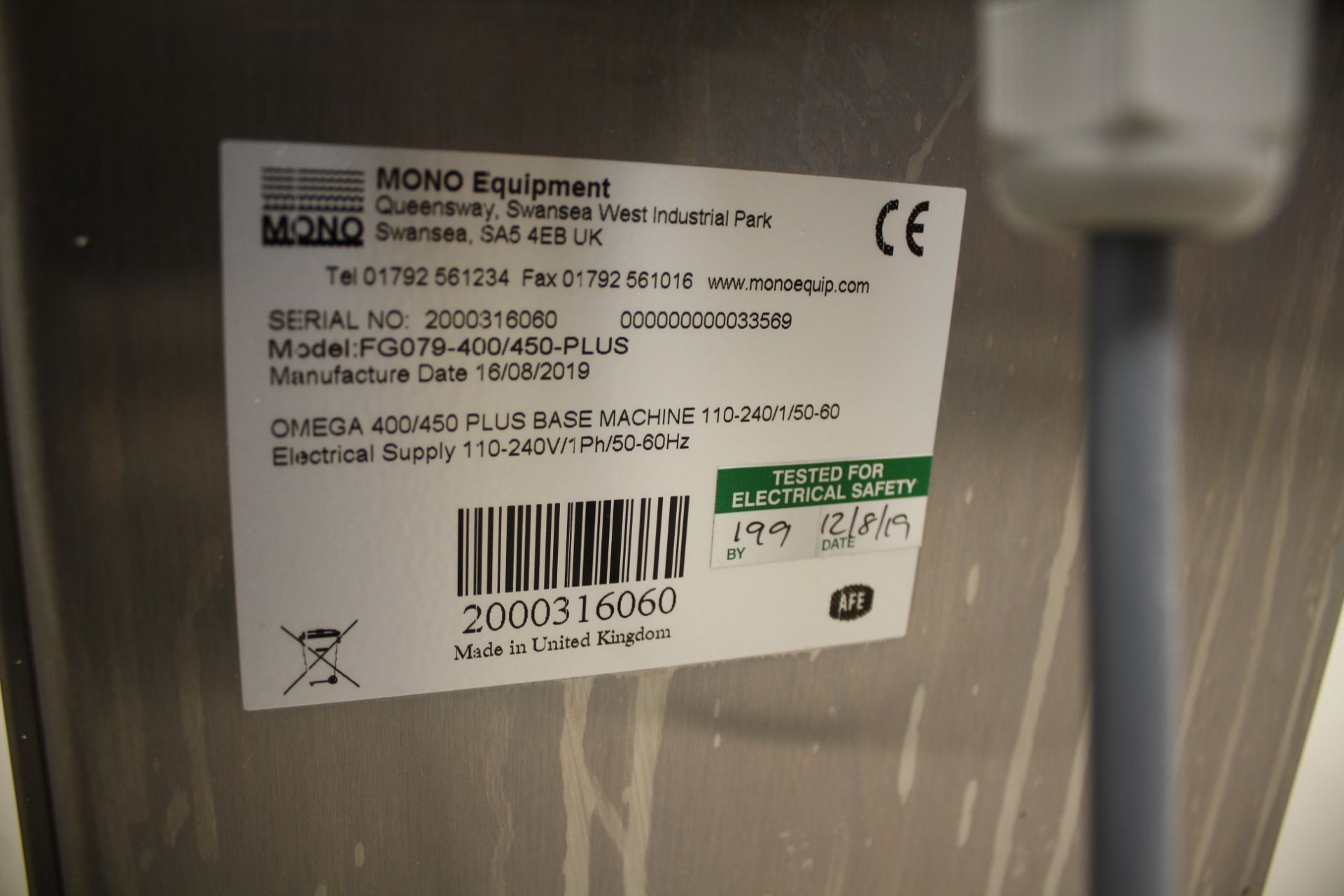 Mono Omega Plus Depositer Model FG079-400-450 Plus - Image 4 of 5