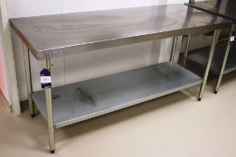 Vogue Stainless Steel Two Tier Bench 1800 x 700