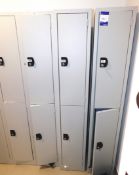 10 x Grey Steel Double Lockers