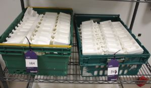 White Silica Moulds in 2 x Baskets