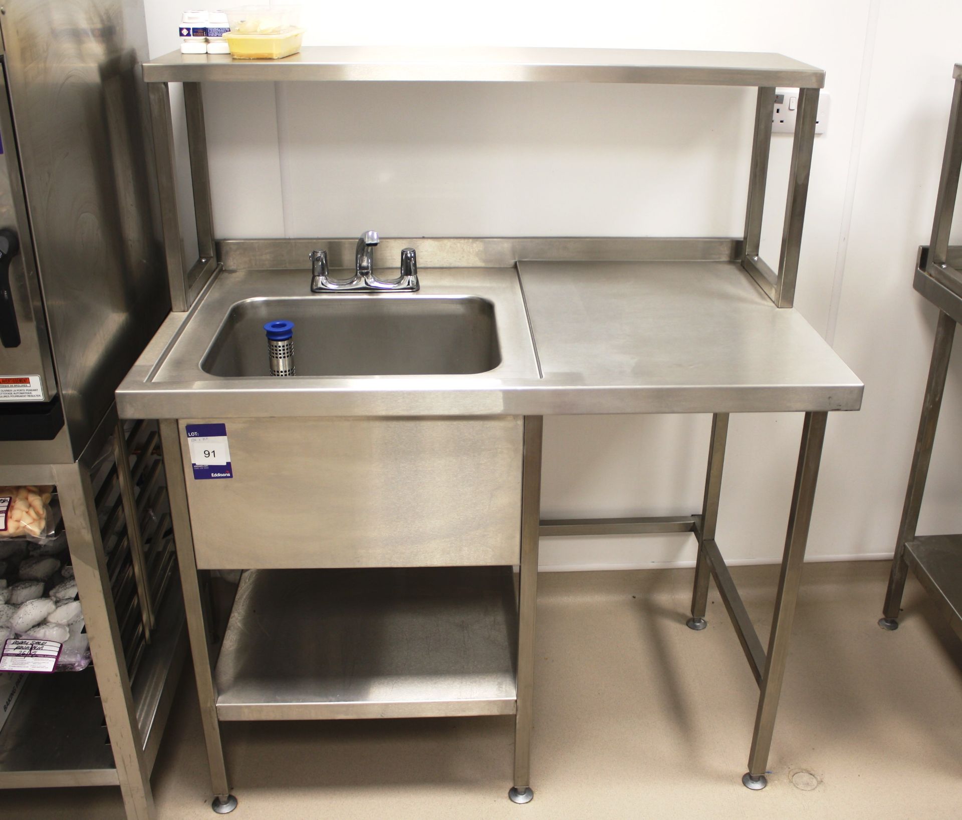 Stainless Steel Two Tier Bench with Gantry and Dee