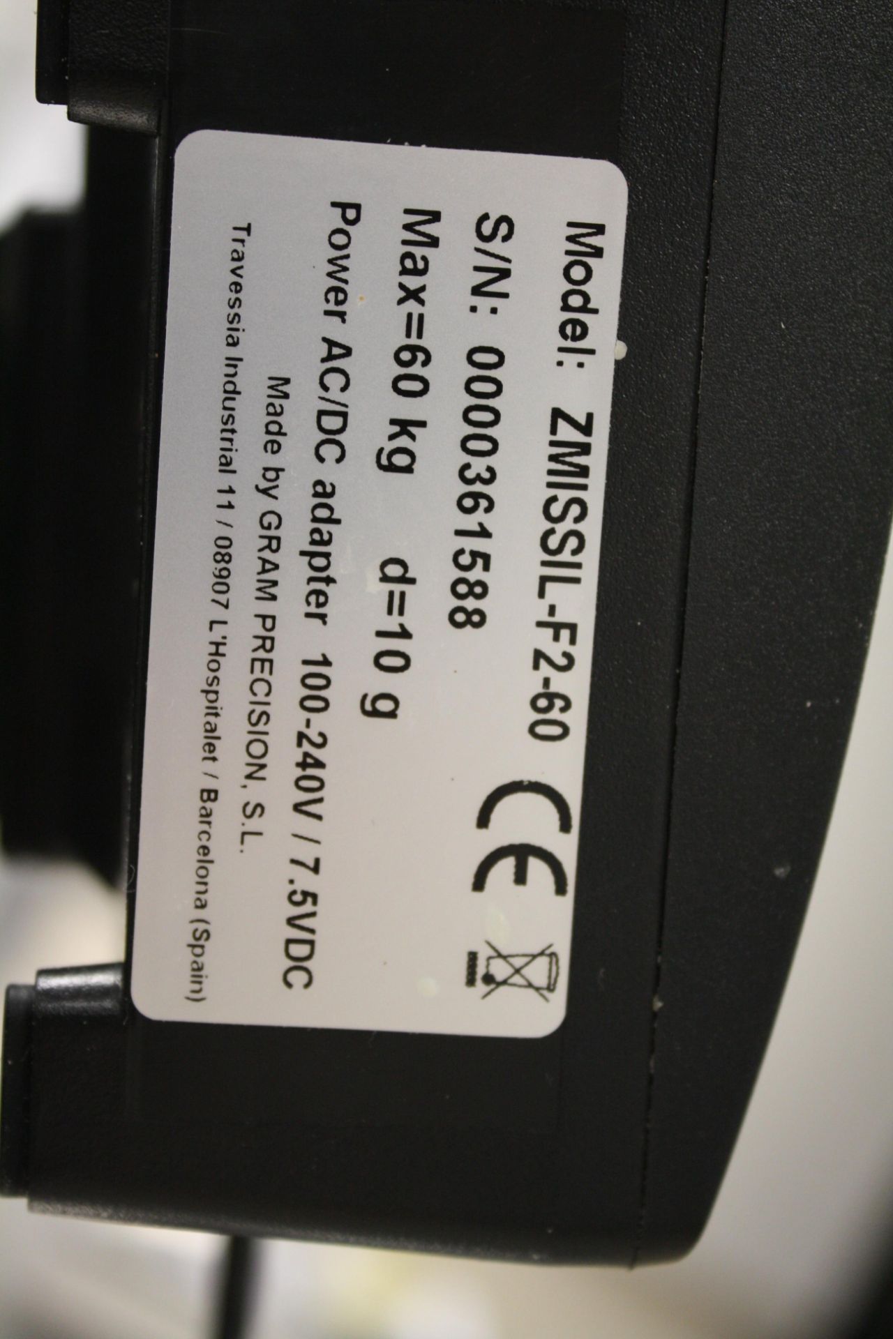 Gram Z3 60kg Digital Scales - Image 2 of 2