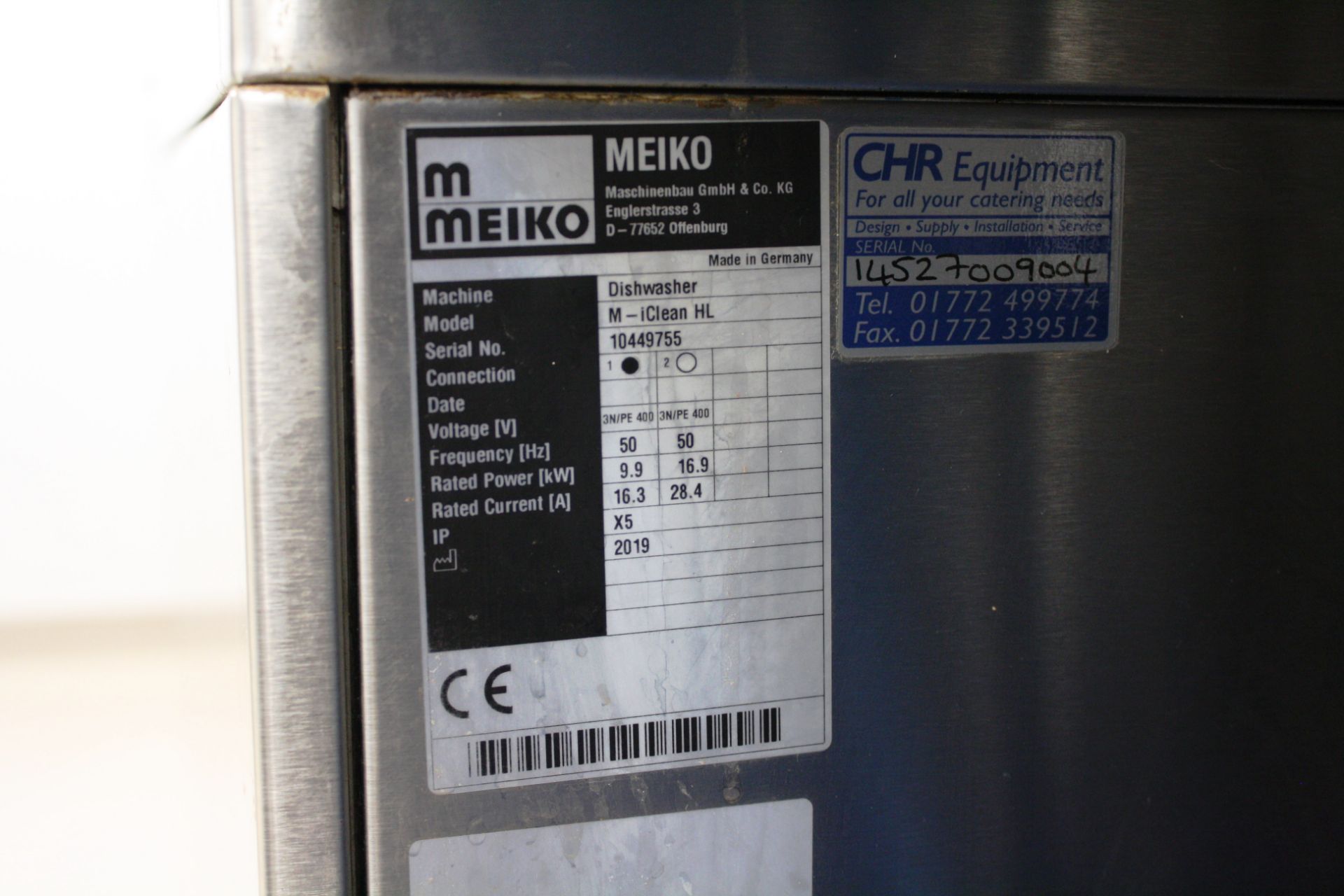 Meiko iclean HL Passthrough Dishwasher, Stainless - Image 3 of 3