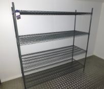 5 x Adjustable Wire Racks Approx. 1800 x 500mm