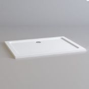 BRAND NEW 1200x900mm Rectangular Ultra Slim Stone Shower Tray.RRP £399.99.Our brilliant white