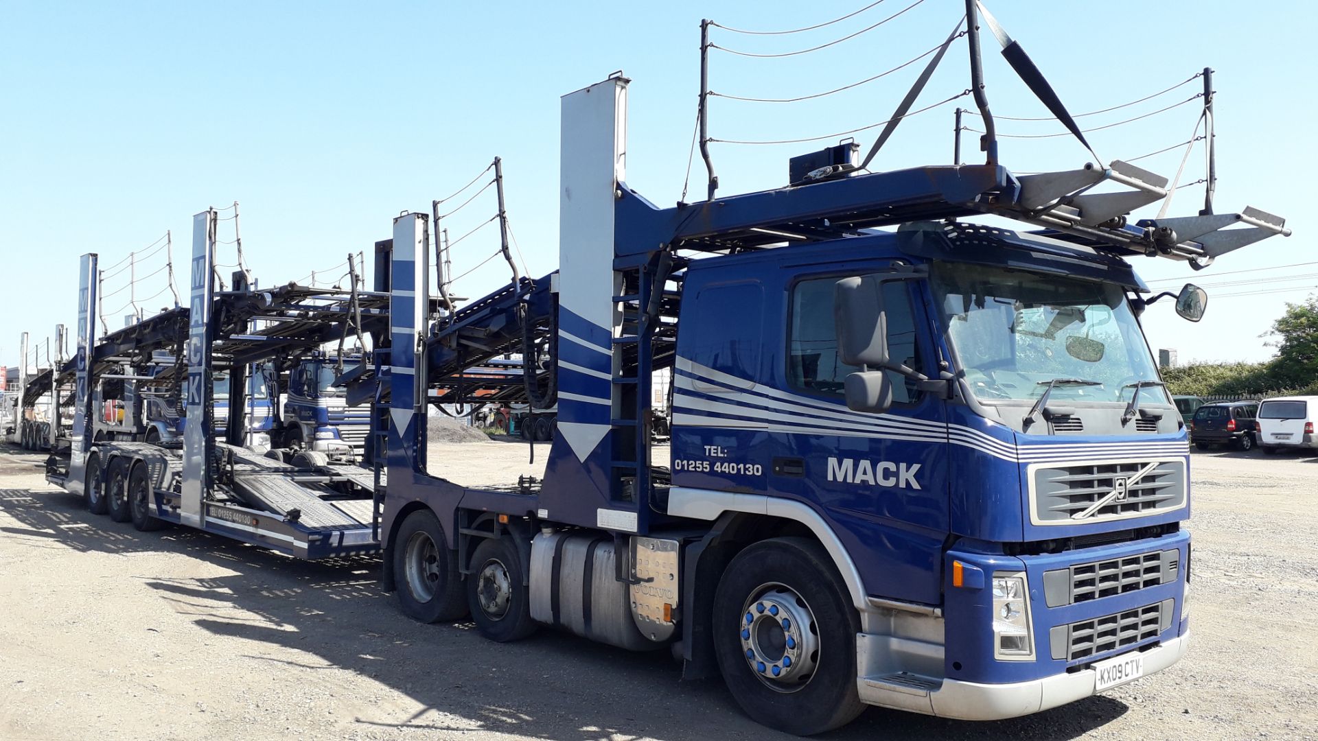 11 Car Transporter Rig comprising: Volvo FM 42 RB