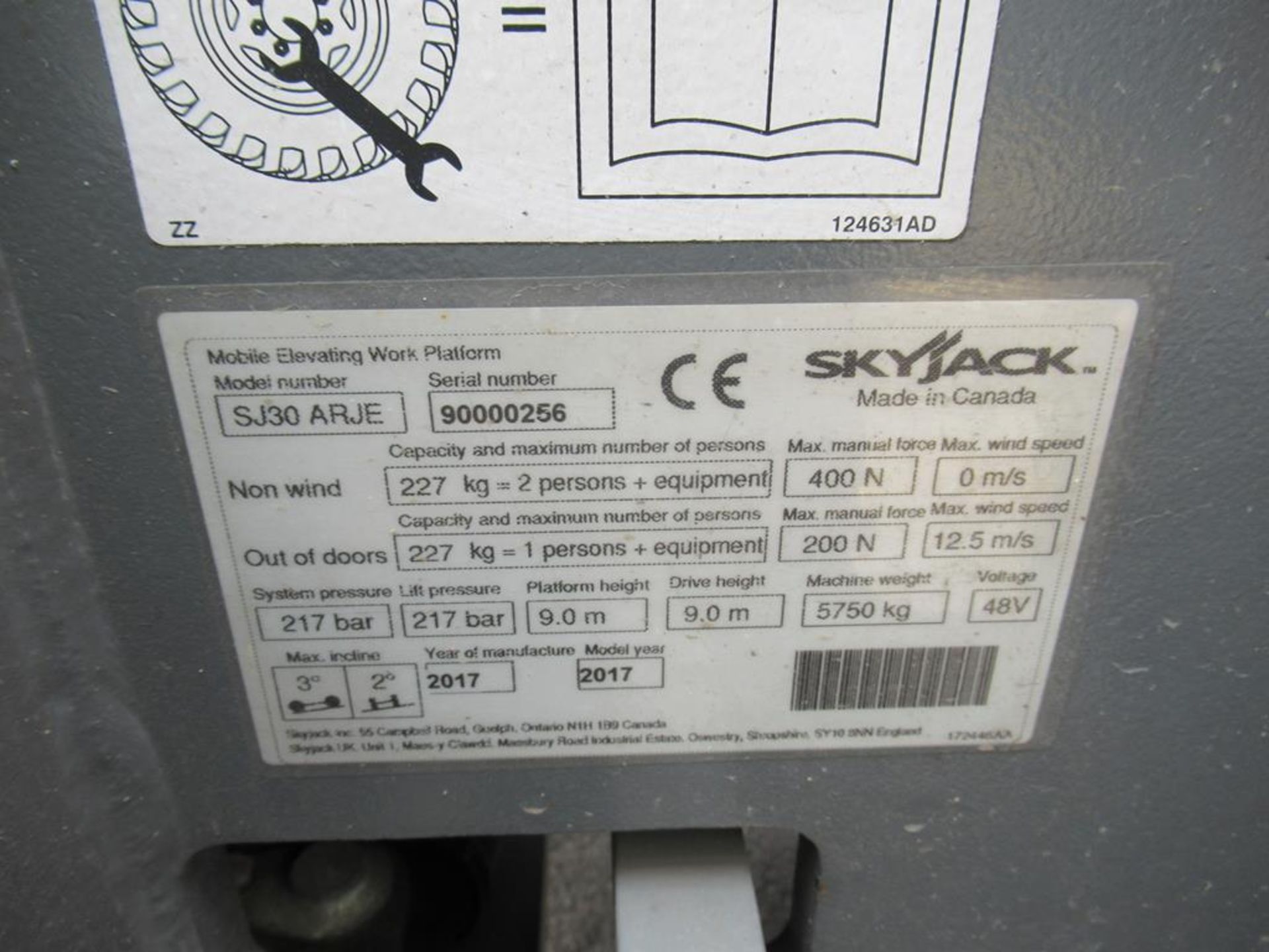 Skyjack SJ30ARJE electric articulated boom lift - Image 4 of 9