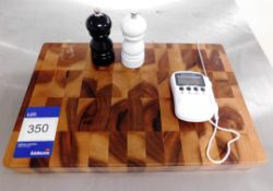 Cutting Block and Thermometer