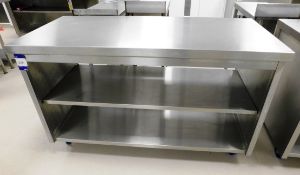 Stainless Steel Mobile Bench (1500 x 300)