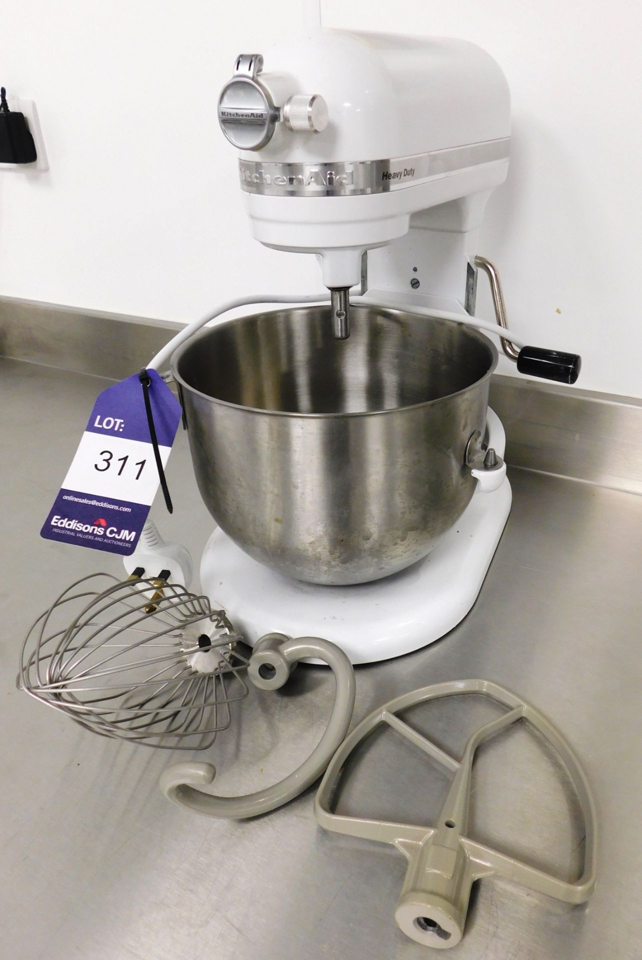 Kitchen Aid Bowl Mixer with Bowl and JX Attachments