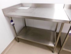 Stainless Steel Two Tier Bench (1200 x 700)