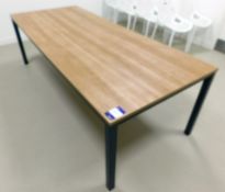 Oak Laminate Table (2400 x 1000)