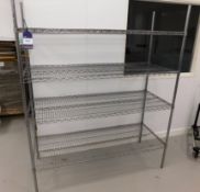 5 x Silver Assorted Adjustable Wire Racks