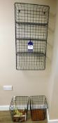 Wall Mounted Metal Caged Shelving