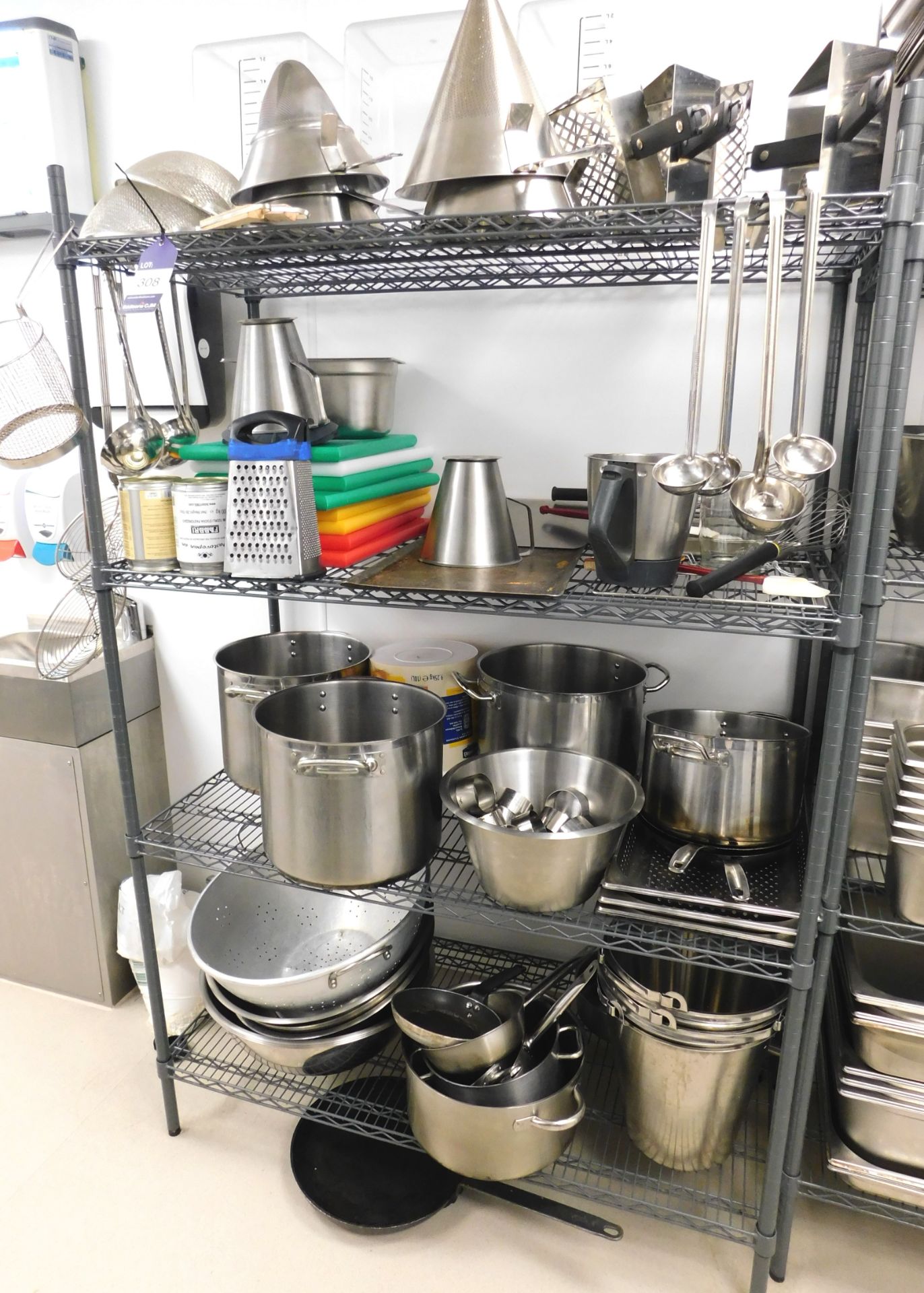 Pots, Pans and Cooking Utensils to Rack