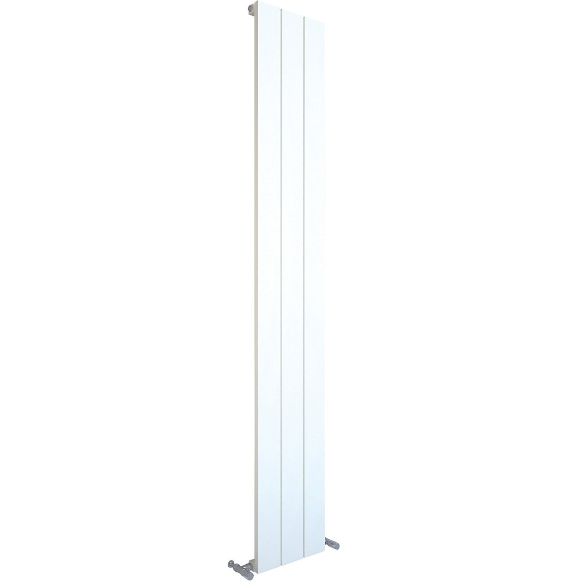 (ED6) 1800x280mm Flat White Vertical Radiator. RRP £308.99. Contemporary aluminium radiator with - Image 2 of 3