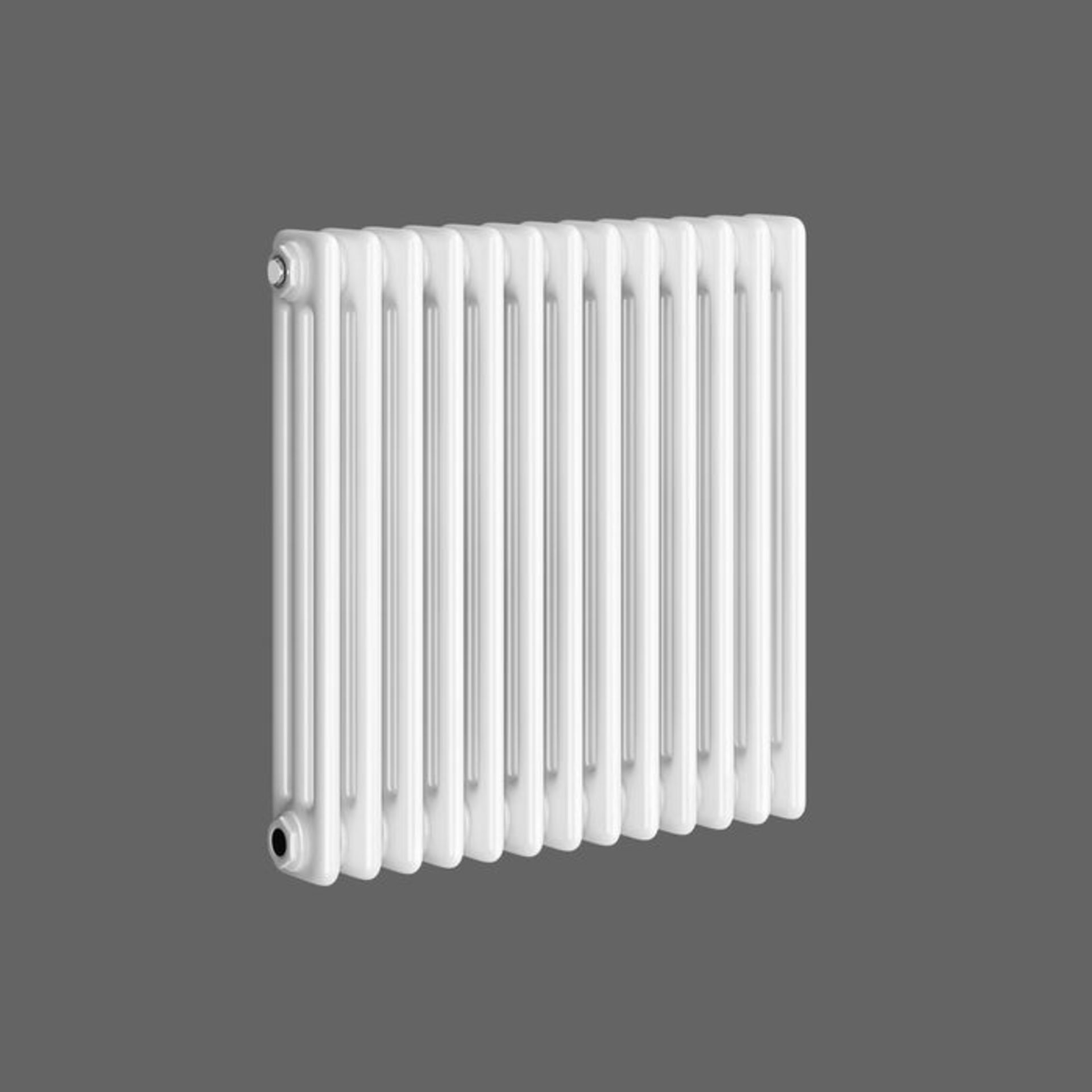 (ED9) 600x628mm White Triple Panel Horizontal Colosseum Traditional Radiator.RRP £369.99.Made from - Image 3 of 3