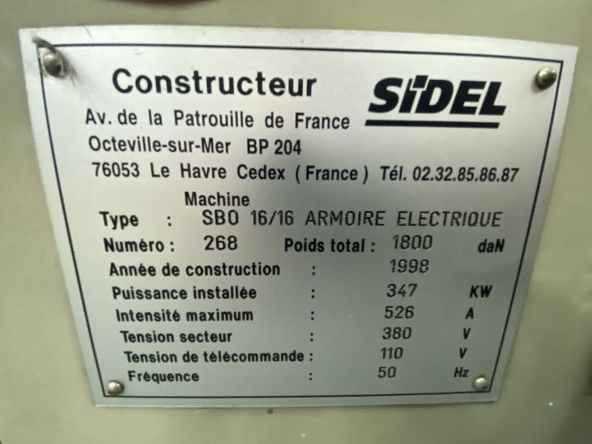 1998 Sidel SB0 16/16 Roue Blow Moulder - Image 19 of 29