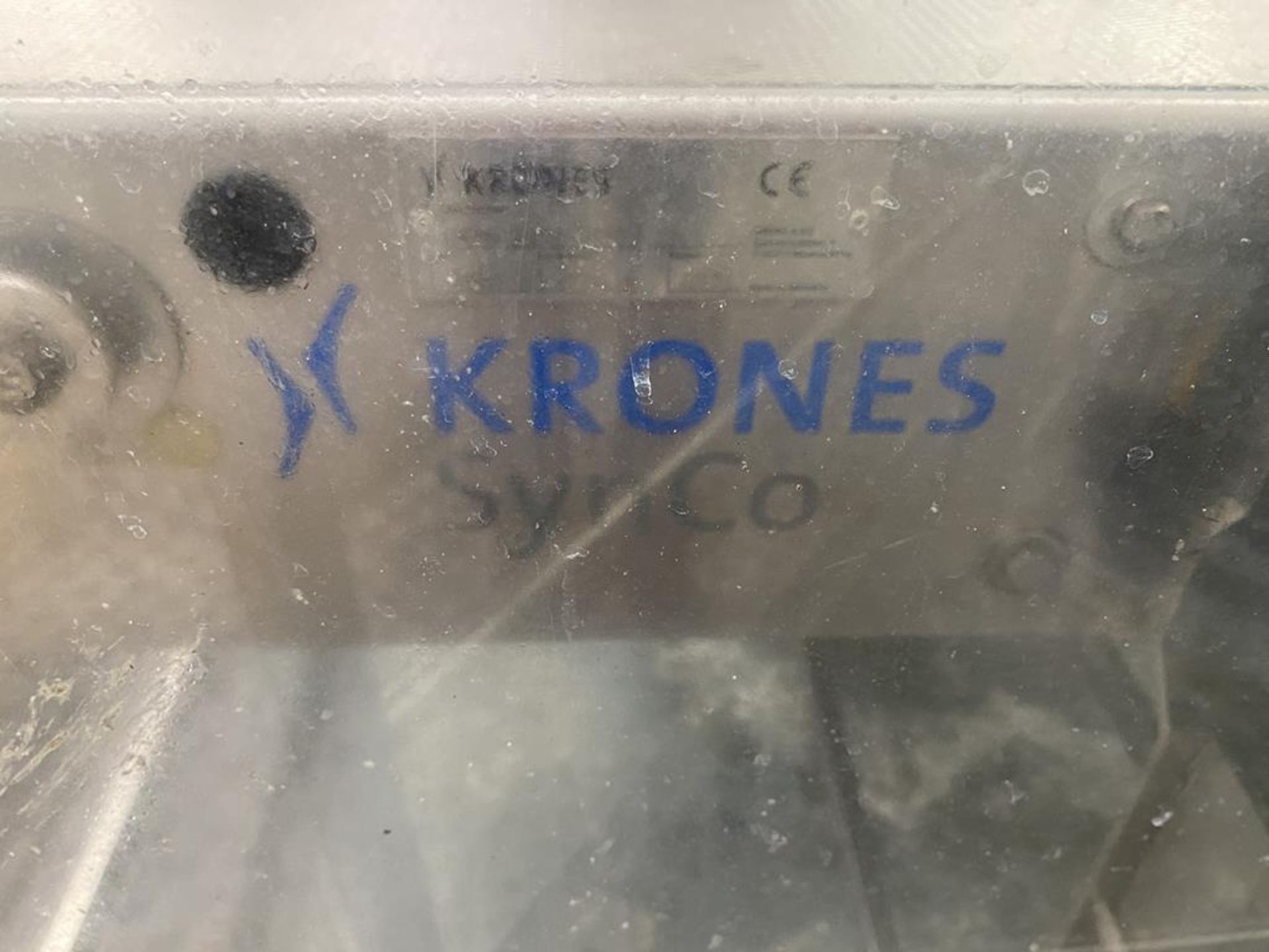 Krones Synco Acrylic Slat Bed Conveyor with Reject Holding Area - Image 13 of 14