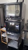 2 x Unox Arianna XFT133 Convection Ovens on stand