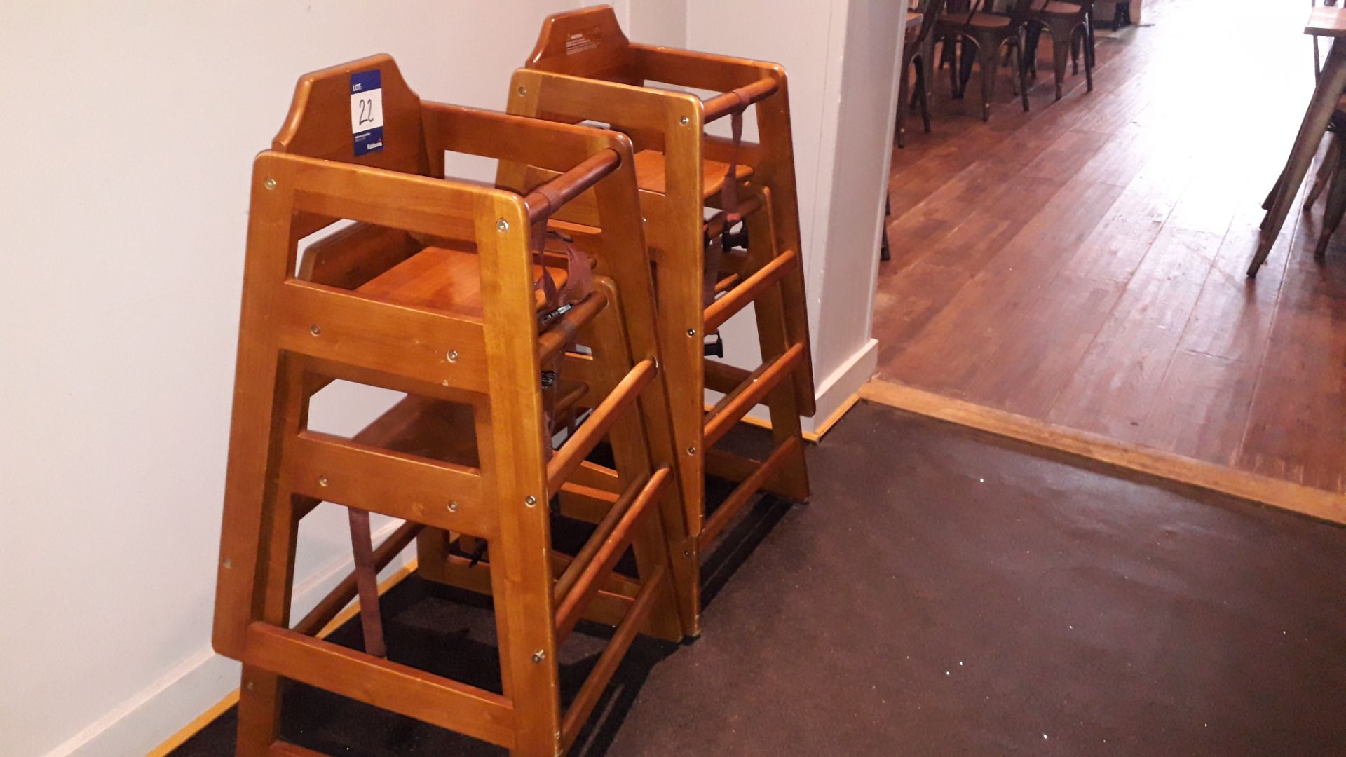 4 x Bolero Wooden highchairs – Located 75 High Str - Image 2 of 3