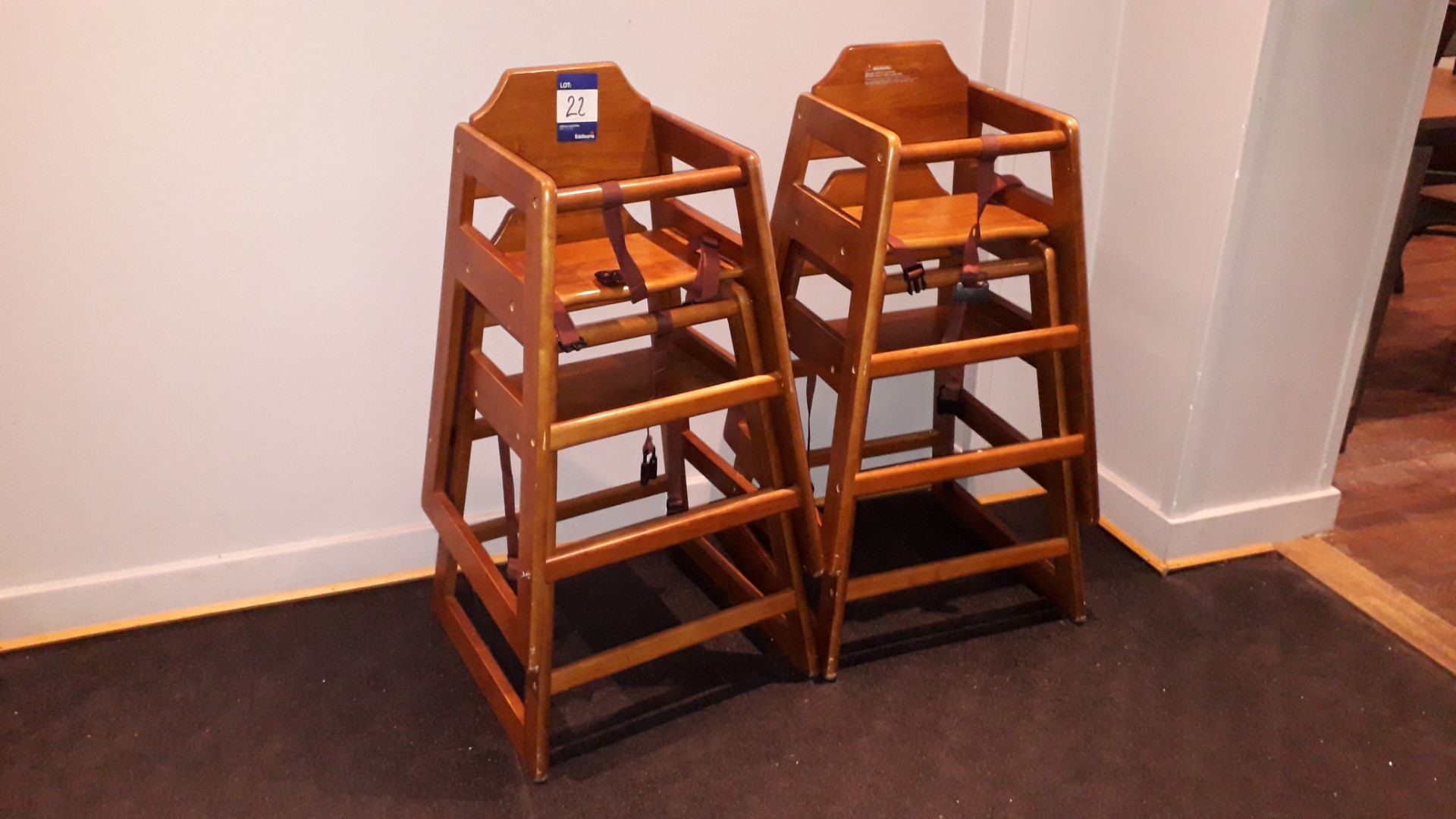 4 x Bolero Wooden highchairs – Located 75 High Str - Image 3 of 3