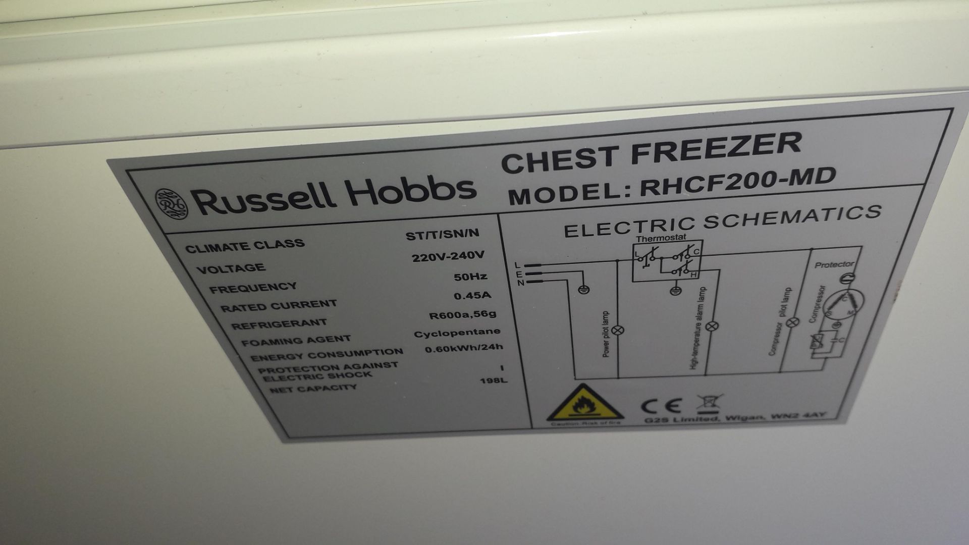 Russell Hobbs RHCF200-MD 197Ltr White Chest Freeze - Image 4 of 4