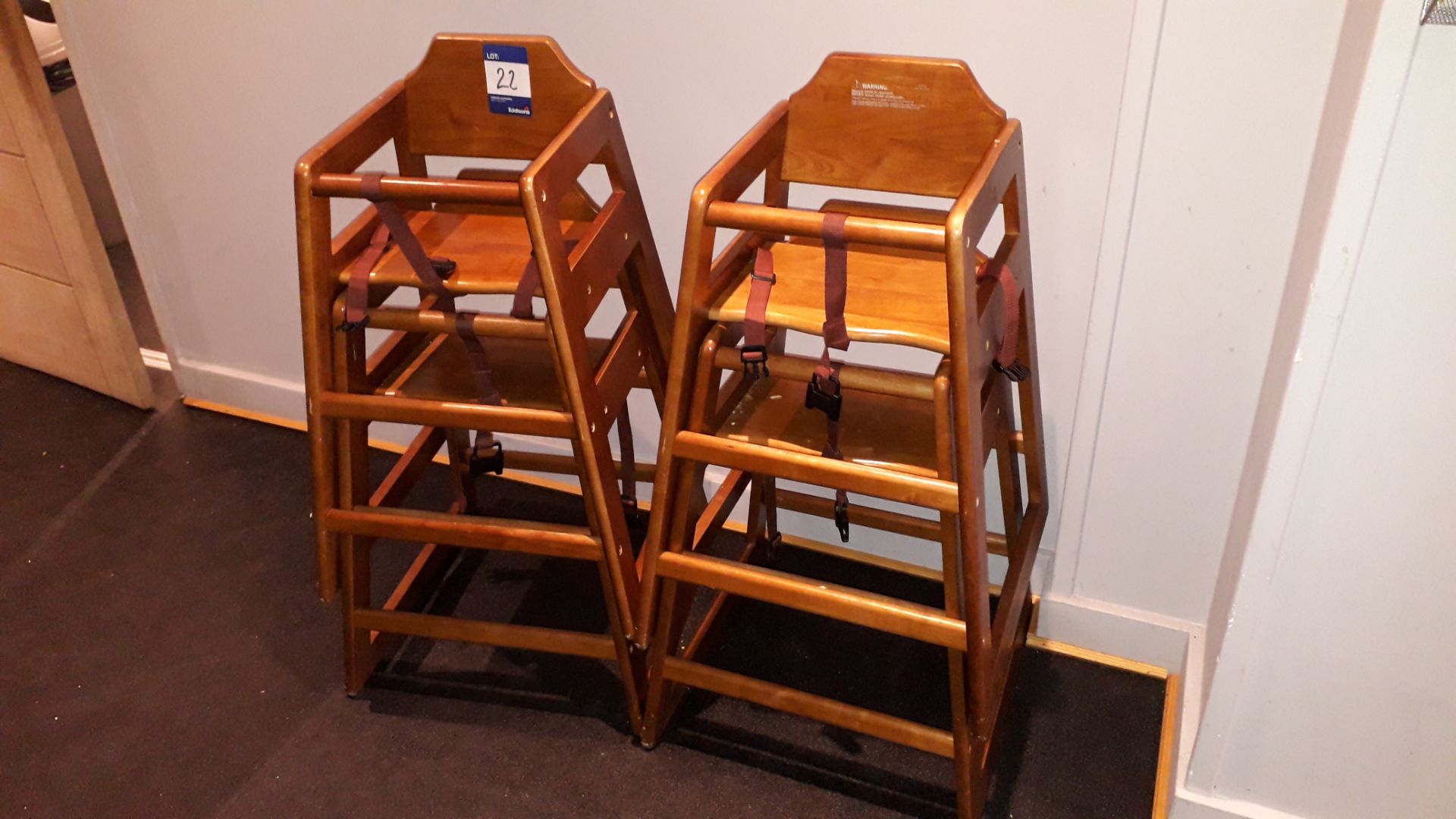 4 x Bolero Wooden highchairs – Located 75 High Str