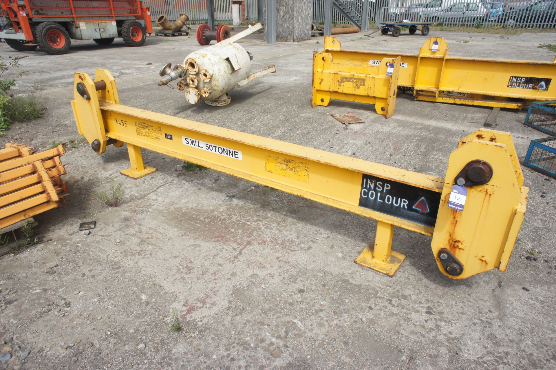 X455 50 tonne lifting beam, Length 3400mm - Image 2 of 4