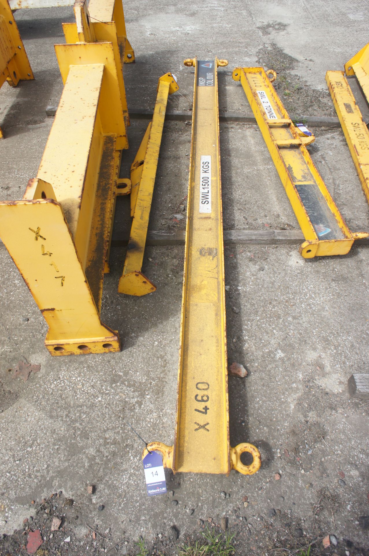 X417 1500kg lifting beam, 3260mm