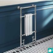 BRAND NEW BOXED 952x479mm Traditional White Slim Towel Rail Radiator - Cambridge. RT31.RRP £169.99.