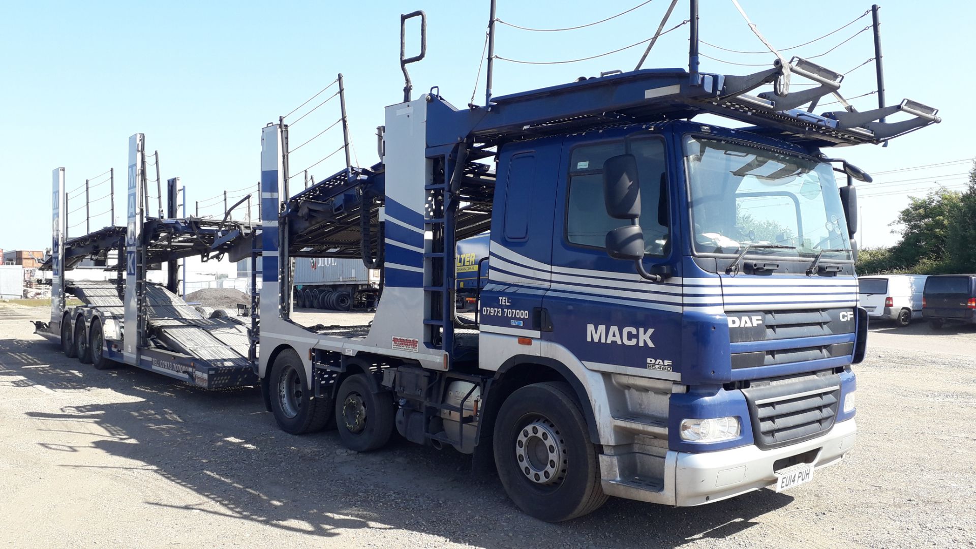 DAF CF 85.460 Euro 5 M4GN3 Sleeper Cab Transporter Rig, Registration EU14 PUH, first registered