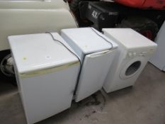 2 x undercounter fridges and a Blomberg washing machine