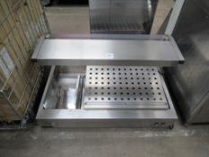 Stainless steel heated servery unit