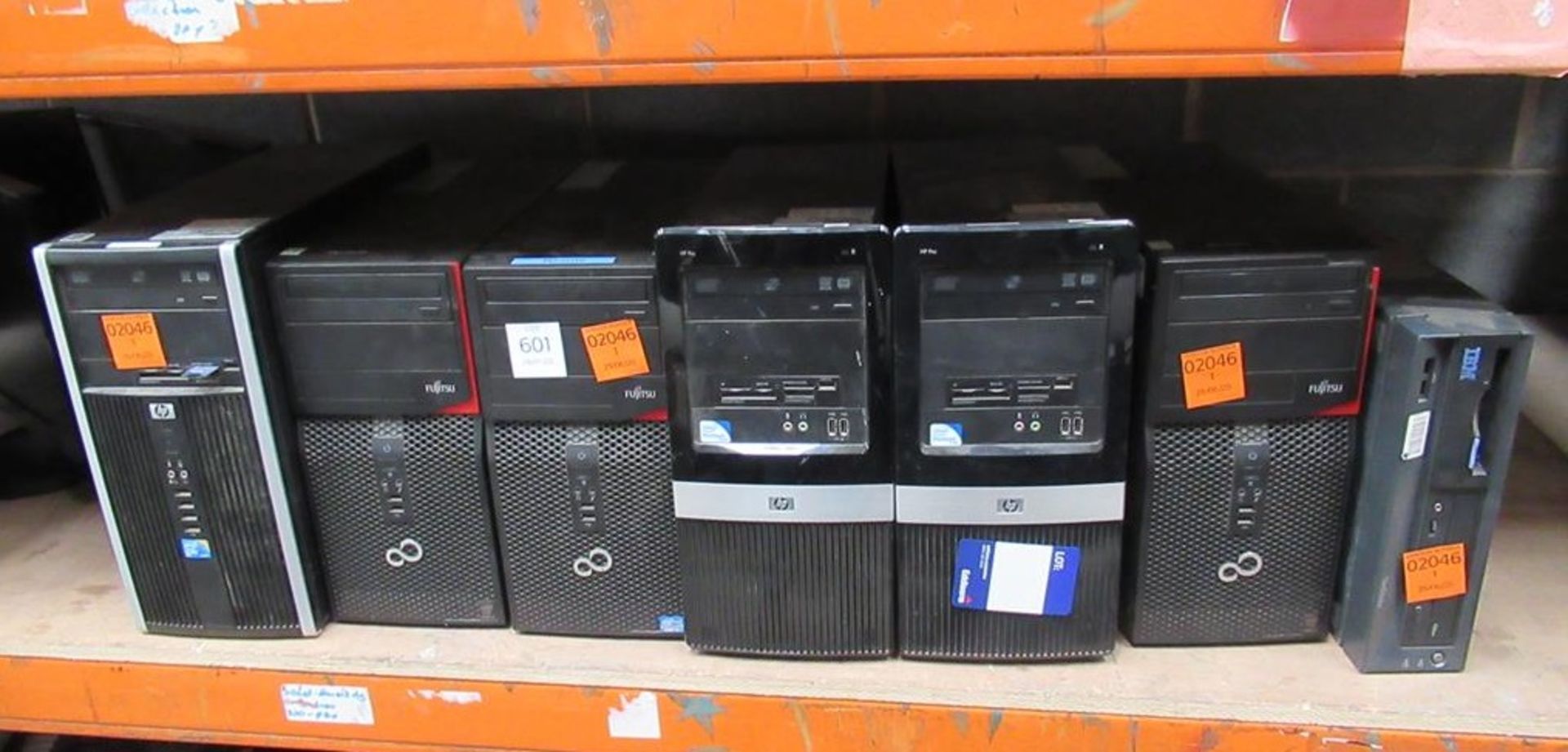 7 x PC towers 3 x Fujitsu i3, 2 x HP Pentium, 1 x HP Core 2 and 1 x other
