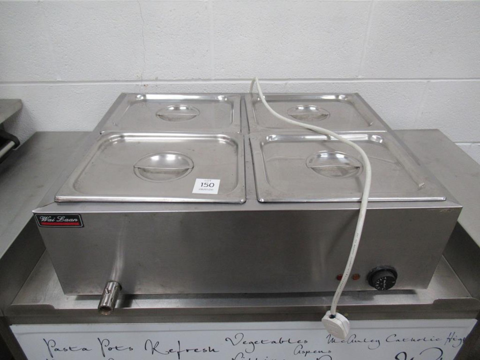 Wai Laan stainless steel heated Bain Marie