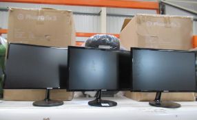 3 x Samsung monitors