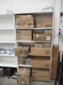 Large quantity of various glasses to 1 bay of shelving.