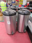 4 x Olympia thermos drink dispensers