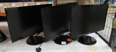 3 x Samsung monitors