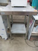 Vogue Stainless Steel two tier table