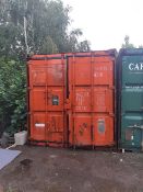 40' shipping container including contents