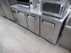 Stainless steel mobile chilled cupboard