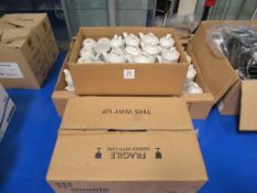 Large quantity of ex-hire teapots and coffee pots