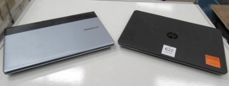 1 x HP i3 laptop and 1 x Samsung i3 Laptop