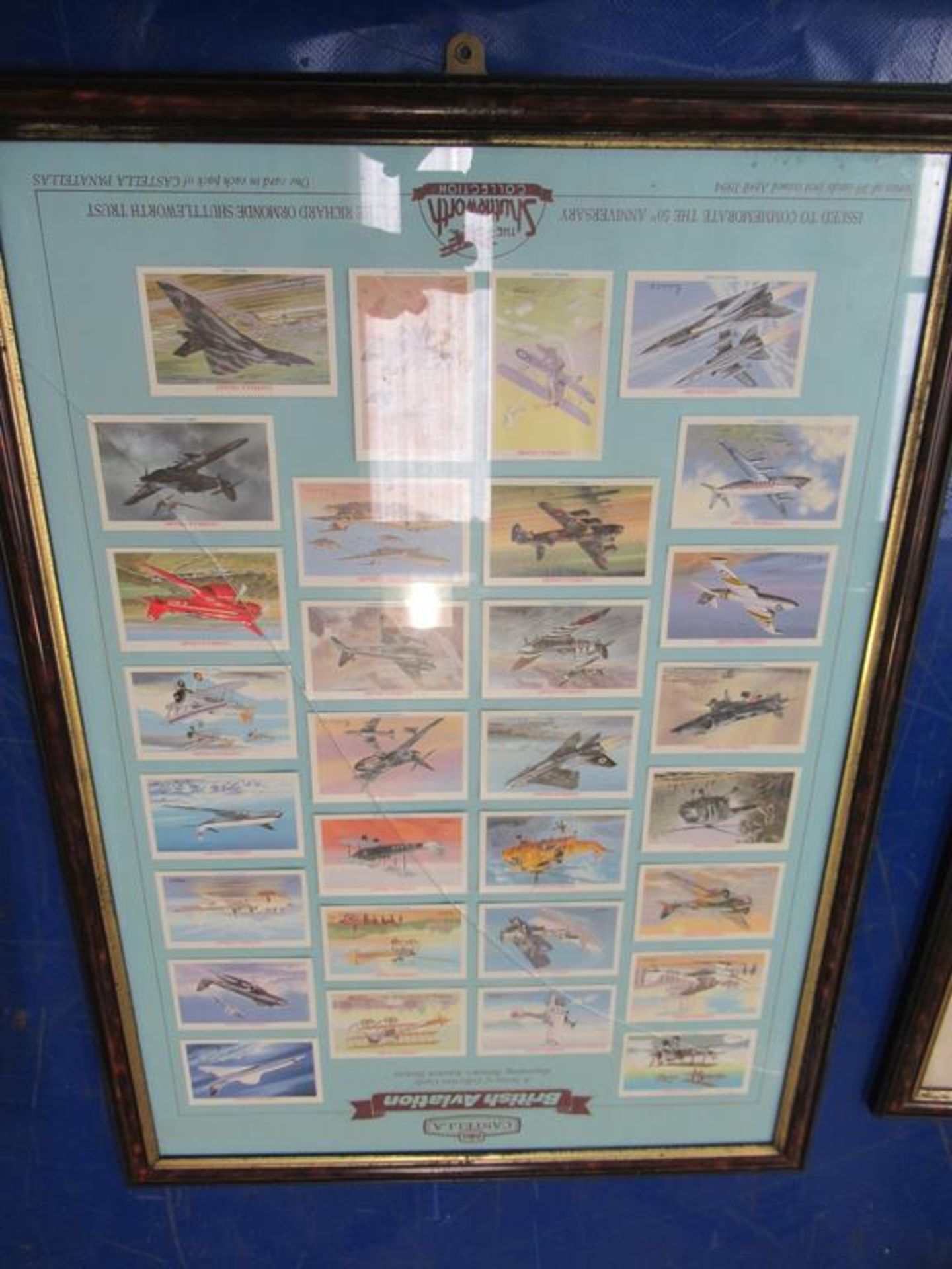 4 x Castella Panatellas framed cigar card collections to include racing cars and aeroplanes etc. - Image 4 of 4