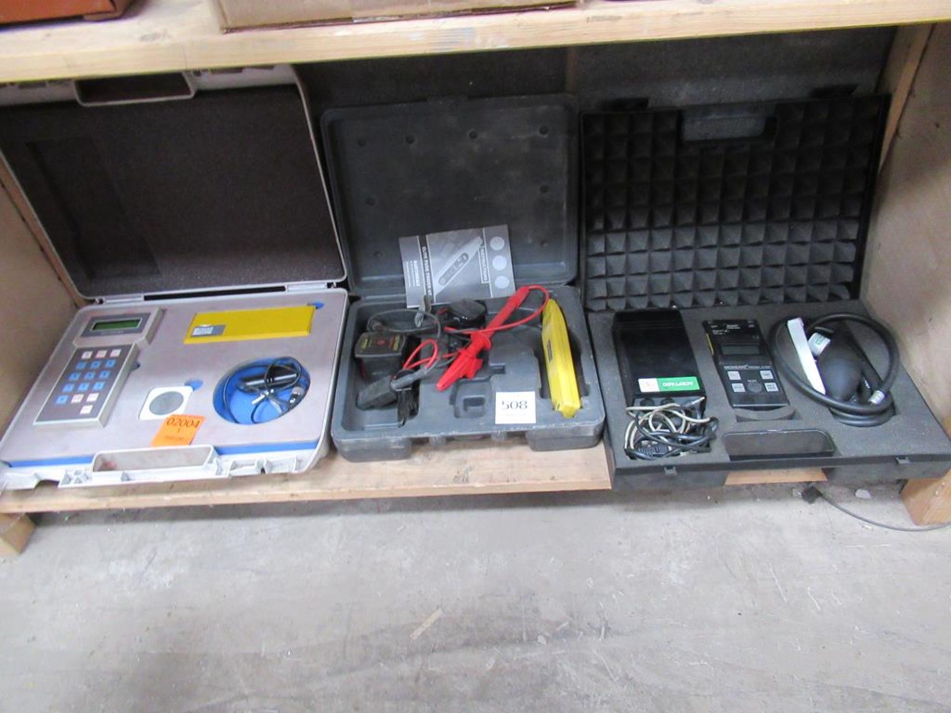 Shelf to contain various testing equipment